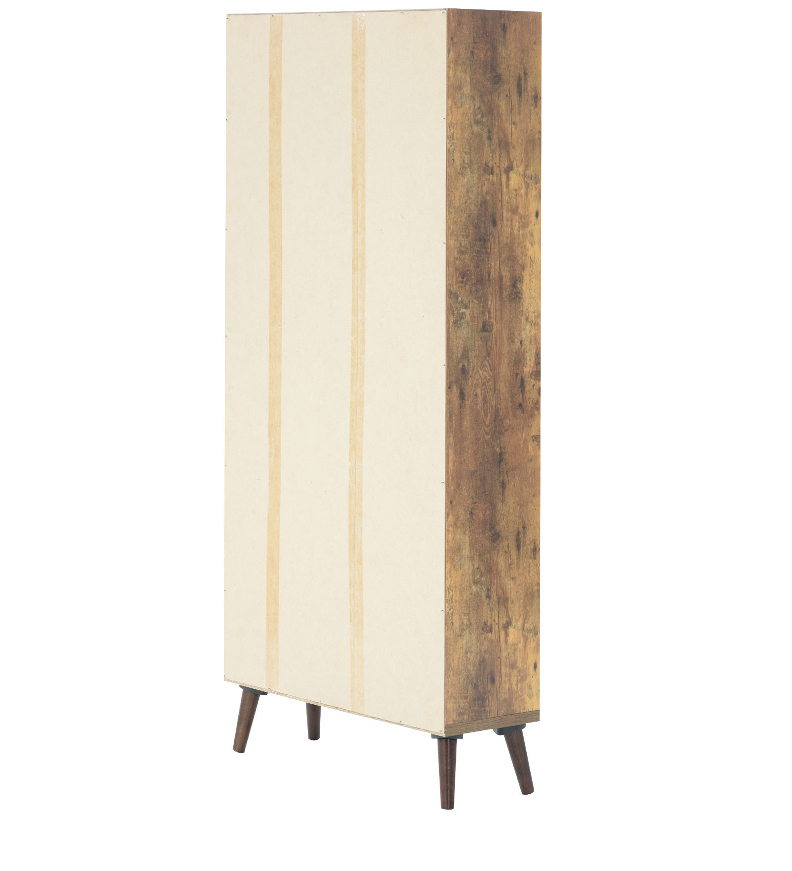 Bookshelf in Pine Wood & Light Grey Finish
